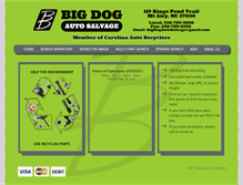 Tablet Screenshot of bigdogautosalvage.com
